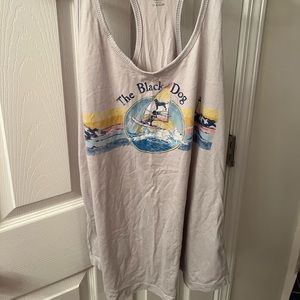 The Black Dog Gray Racer-back Tank Top
